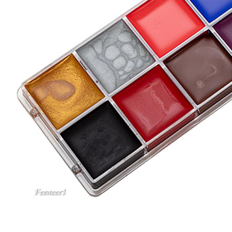 Bảng Màu Vẽ Mặt Và Cơ Thể Fenteer1 Dùng Cho Tiệc Halloween / Giáng Sinh