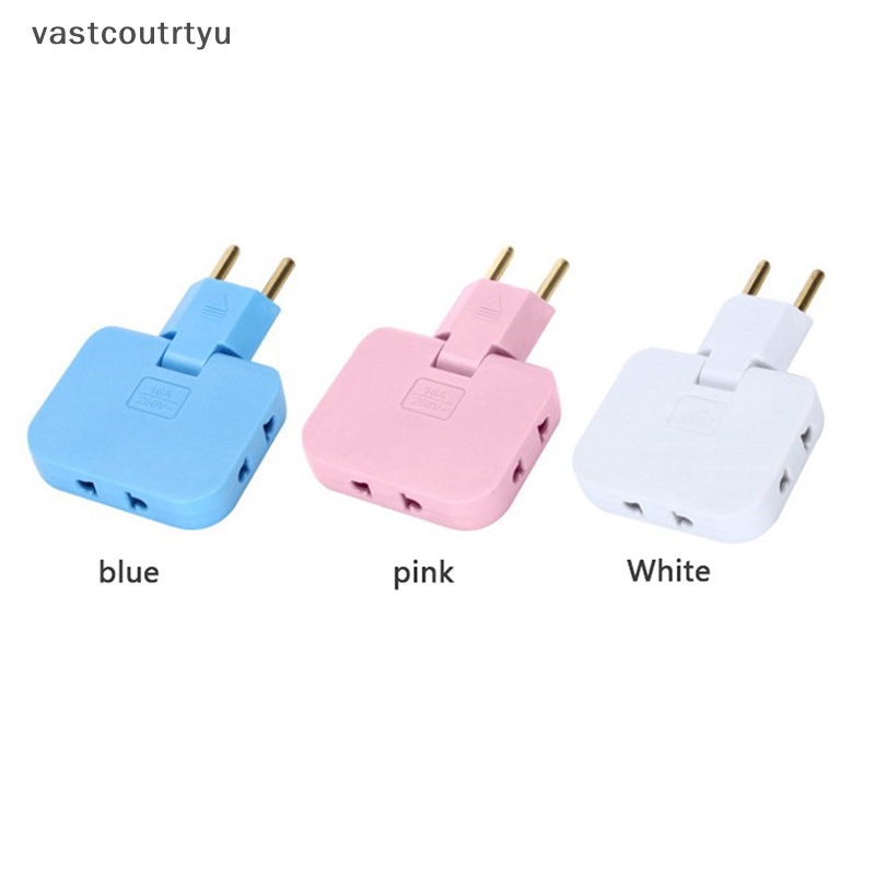 Ổ Cắm Điện Mở Rộng Vas EU Plug 1 3 180° Ổ Cắm Chuyển Đổi AC Chất Lượng Cao