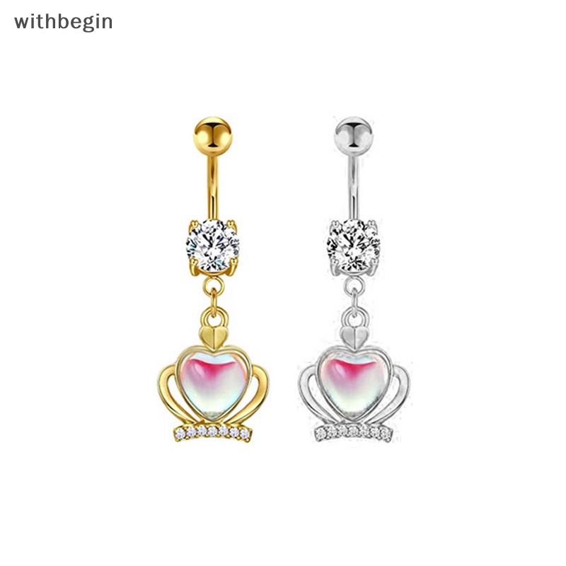 Khuyên Rốn Bằng Thép Không Gỉ Hình Trăng Sao Thời Trang Cho Nữ