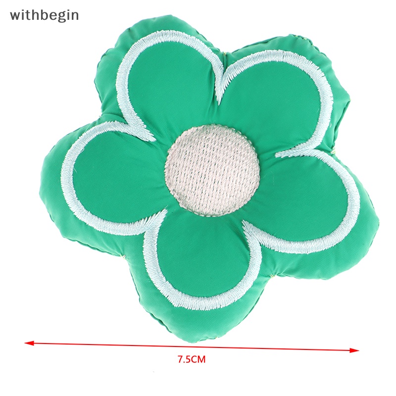 Móc Khóa Bông Cotton Dệt Kim Hình Hoa Dễ Thương Dùng Làm Quà Tặng Cho Cặp Đôi DIY