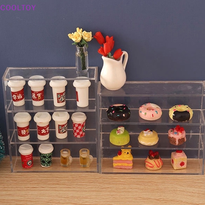 1 Kệ Đựng Đồ Nhiều Tầng Trang Trí Nhà Búp Bê 1: 12