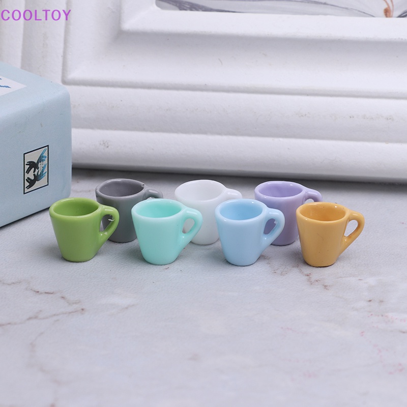 Set 10 Cốc Nước Mini Tỉ Lệ 1: 12 Xinh Xắn Dùng Để Trang Trí Nhà Búp Bê