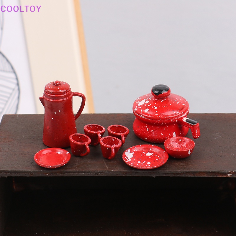 Mô Hình Dụng Cụ Làm Bếp Thủ Công Bằng Sắt Tỉ Lệ 1: 12 Trang Trí Nhà Búp Bê