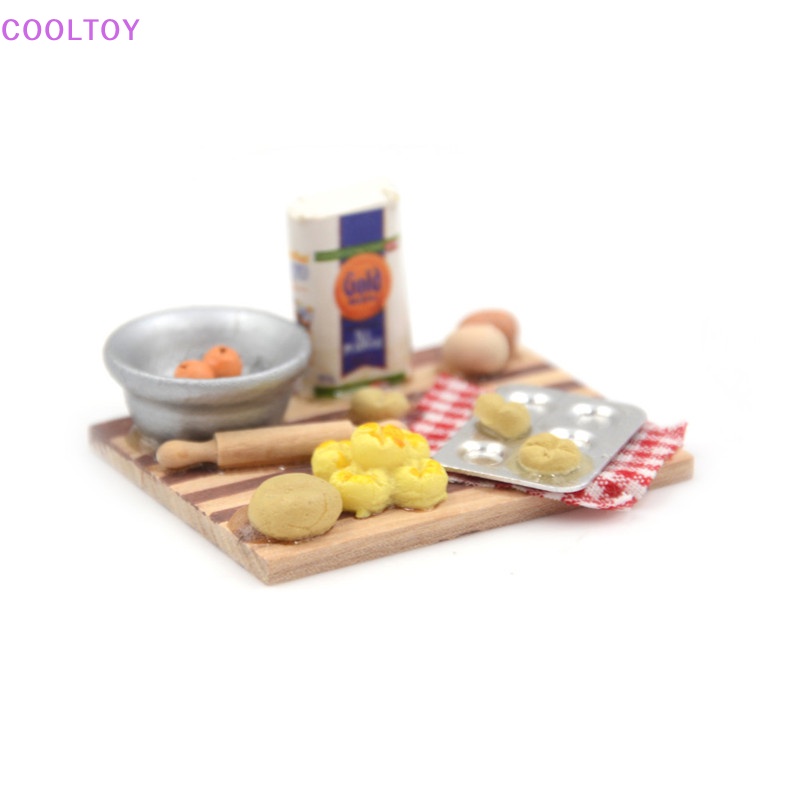 Bộ Mô Hình Hộp Sữa Trứng / Thức Ăn Mini Tỉ Lệ 1: 12 Trang Trí Nhà Búp Bê