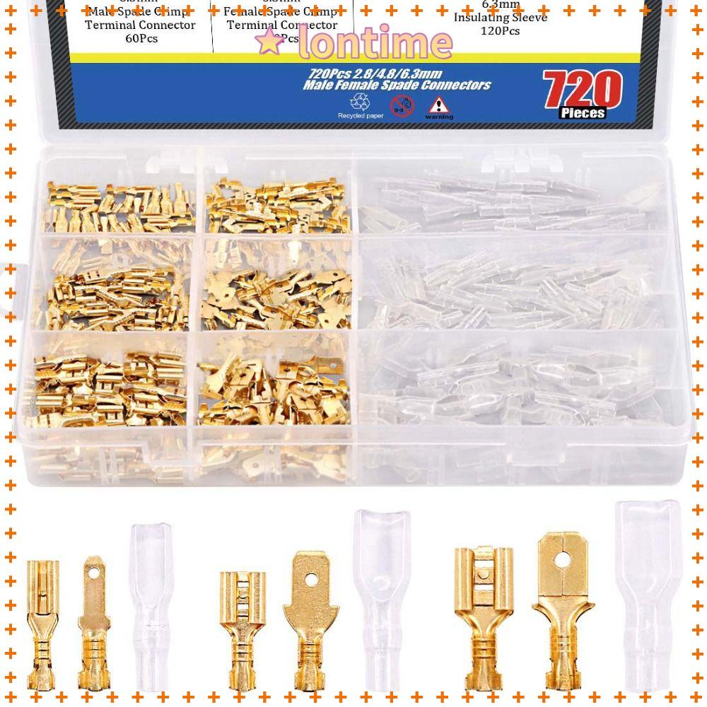 Bộ 720 Đầu Nối Bằng Nylon Cách Điện Cho Loa Âm Thanh Xe Hơi