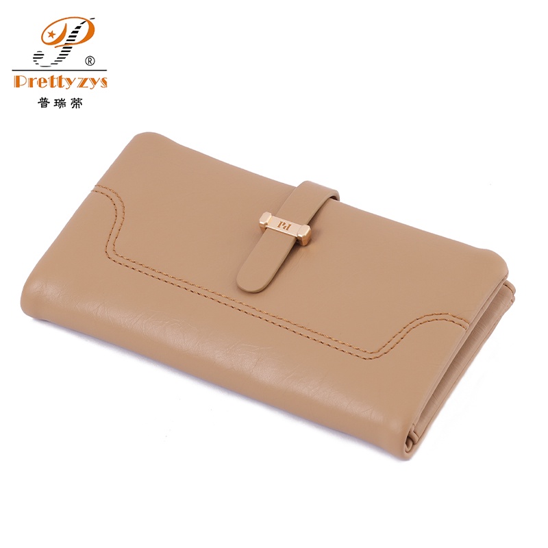 Ví Nữ Dài Da PU Gập Đôi Có Dây Kéo