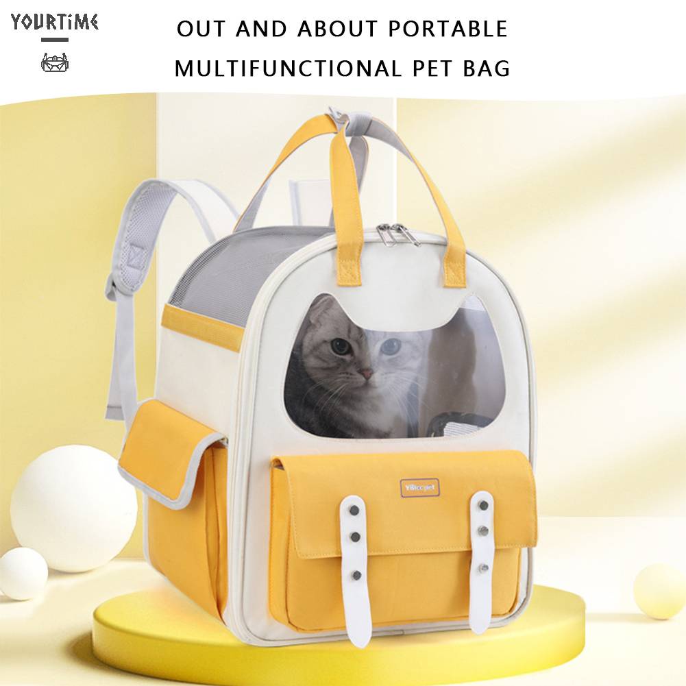 Ba Lô Đựng Thú Cưng Sức Chứa Lớn Thoáng Khí Tiện Dụng Cho Du Lịch