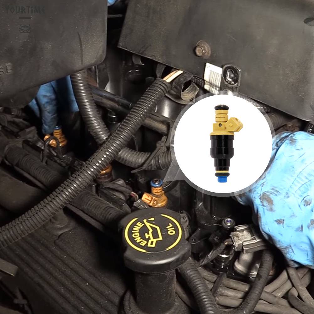 Set 4 / 4 Đầu Phun Nhiên Liệu 4 Lỗ Tiện Dụng Chất Lượng Cao 0280150909 Phụ Kiện Chuyên Dụng Cho Xe Hơi Ford 93-03 F-250 E-250 5.0L / 5.4L