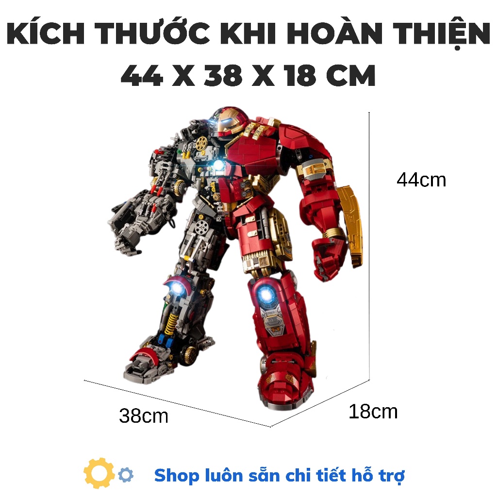 Mô hình lắp ráp nhân vật HulkBuster tỉ lệ 1:8 SKU 10513 4183 chi tiết mảnh ghép cung cấp bởi Mitago