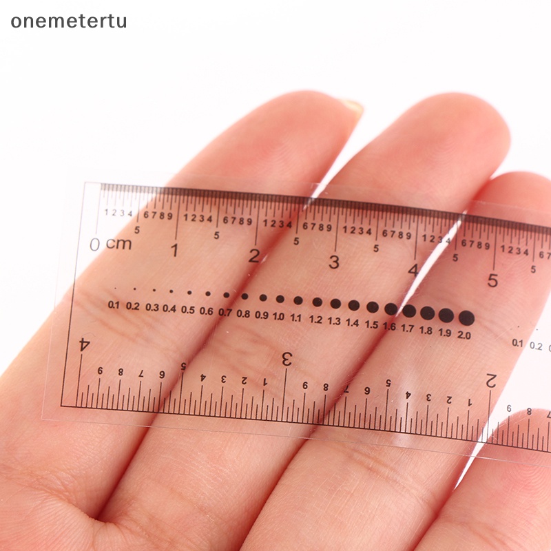 Thước Đo Kích Thước Móng Tay Trong Suốt Tiện Dụng