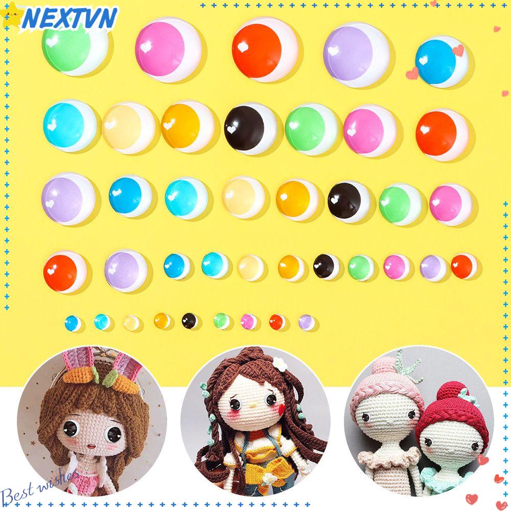 Set 50 Con Mắt Thủy Tinh 6 / 10 / 16 / 20 / 25mm Làm Búp Bê