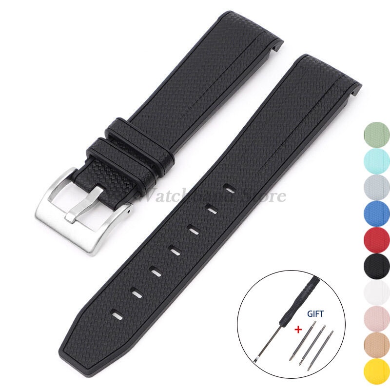 Dây Đeo Silicone Cao Su 20mm Chống Nước Cho Omega for Swatch