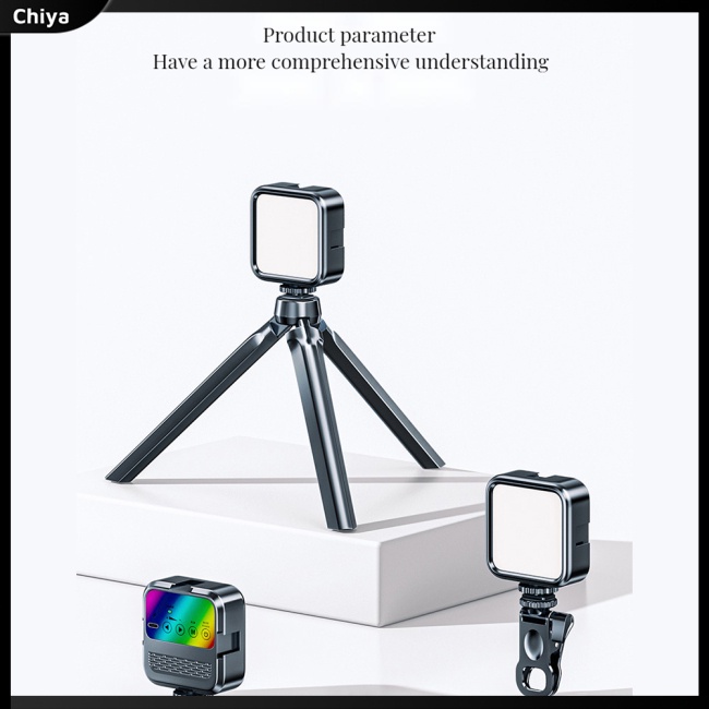 Đèn Rgb Mini Cầm Tay Có Kẹp Gắn Điện Thoại Di Động Hỗ Trợ Chụp Ảnh Selfie