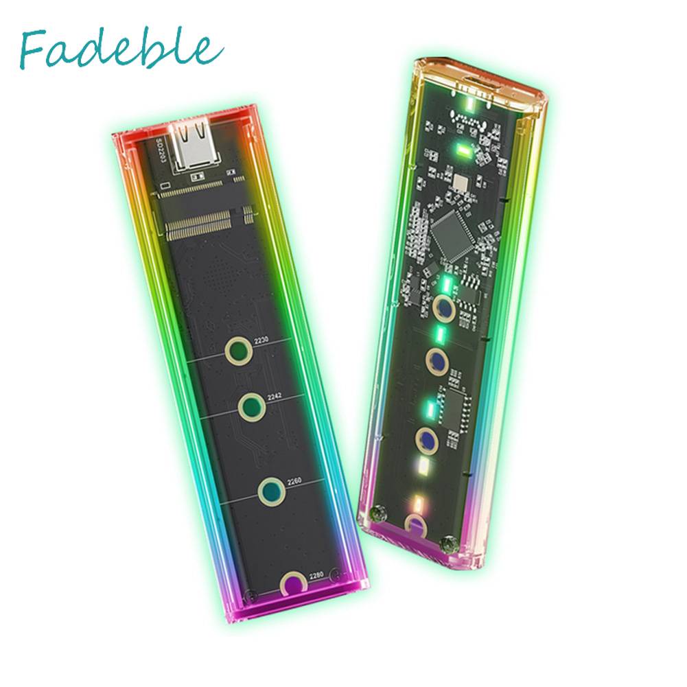 Ổ Đĩa Cứng M.2 Trong Suốt Cổng USB C 3.1 10Gbps Cho Laptop