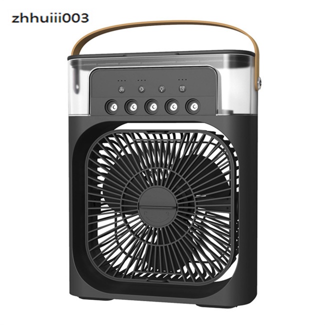 Quạt Điều Hòa Làm Mát 6 Inch Với 3 Tốc Độ 5 7 Màu Sắc Và Đèn Nhỏ Gọn Tiện Dụng