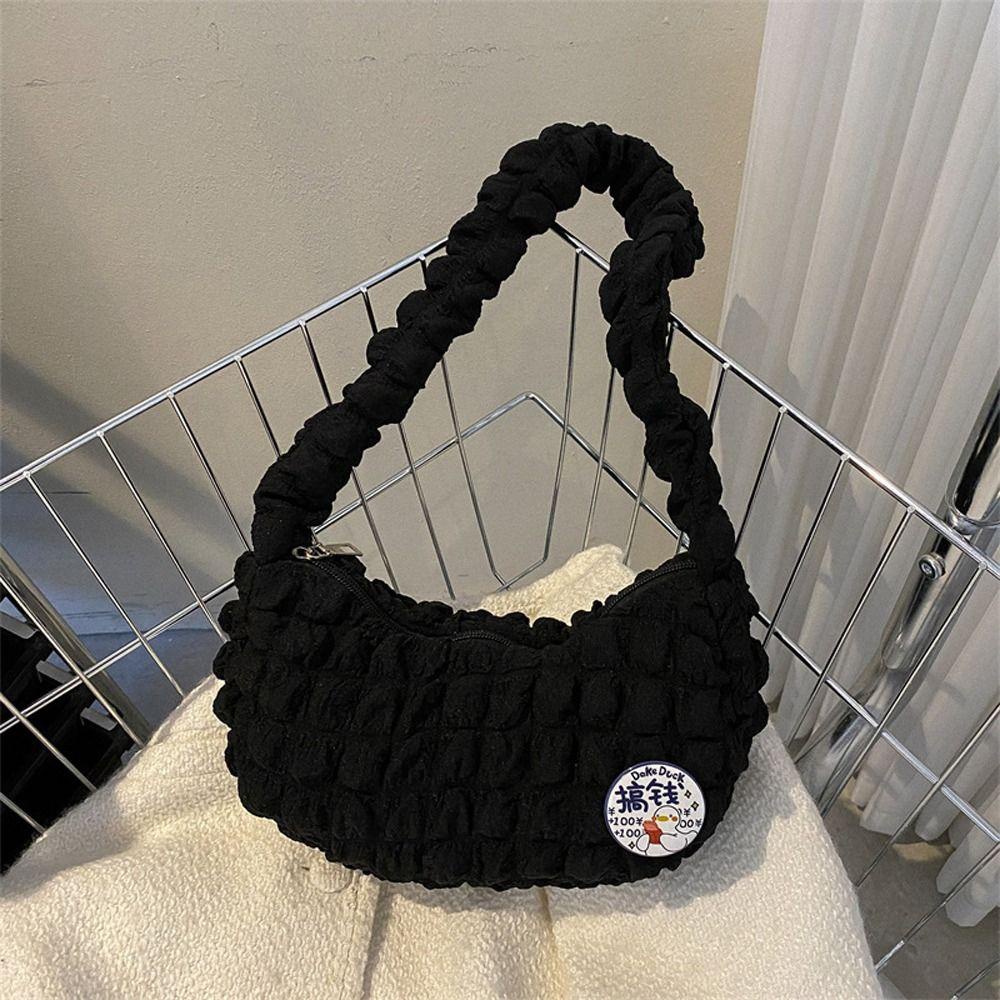 Túi Đựng Đồ Trang Điểm Kẻ Sọc Gấp Lại Được Tiện Lợi Dành Cho Nữ