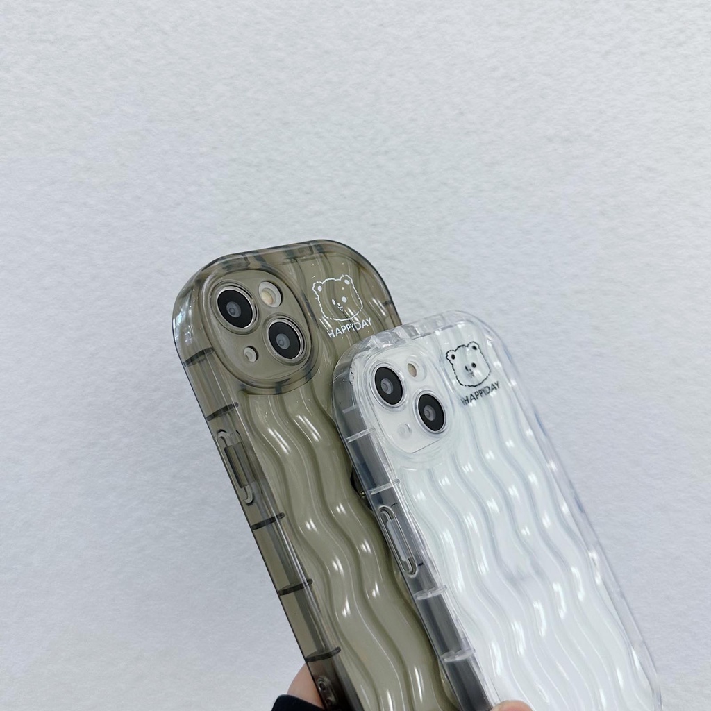 Ốp Điện Thoại silicone Mềm Họa Tiết Trắng Đen Cho iphone 14 pro max plus 13 promax 11 12promax