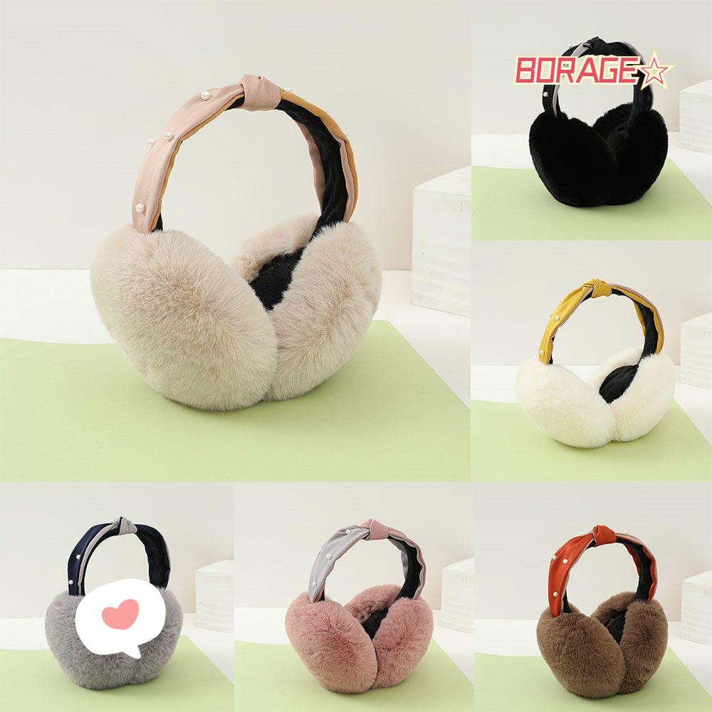 Chụp Tai Phủ Lông Thỏ Nhân Tạo Thời Trang Mùa Đông Dành Cho Nữ