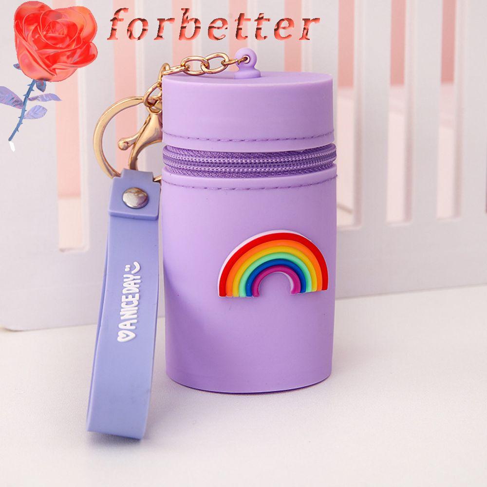 Ví Đựng Tiền Xu Mini Bằng Silicon Họa Tiết Nhiều Màu Dễ Thương Đa Năng