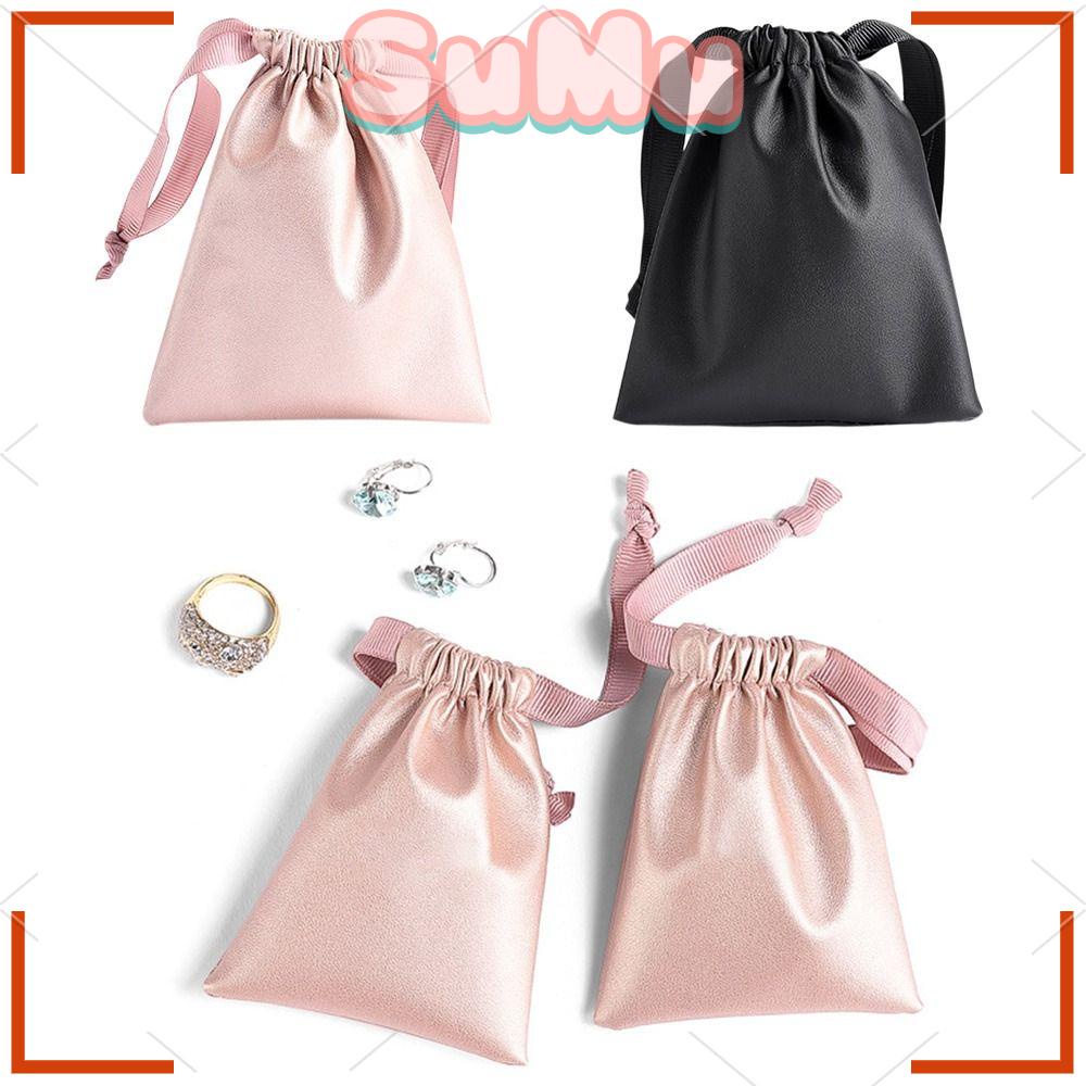 Túi Dây Rút Chất Liệu Da PU Đựng Trang Sức Tiện Lợi