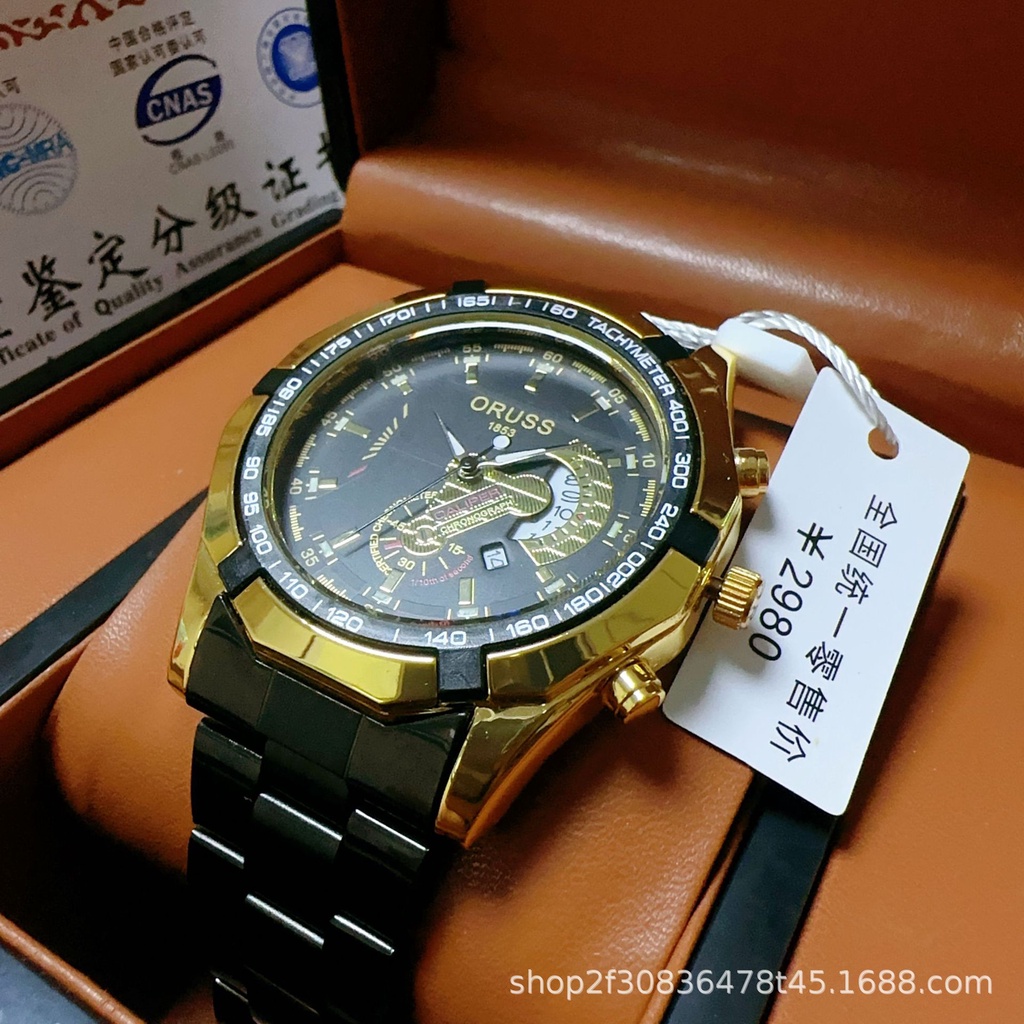 Đồng Hồ Đeo Tay Bằng Thép Chống Nước Phát Quang Cho Nam