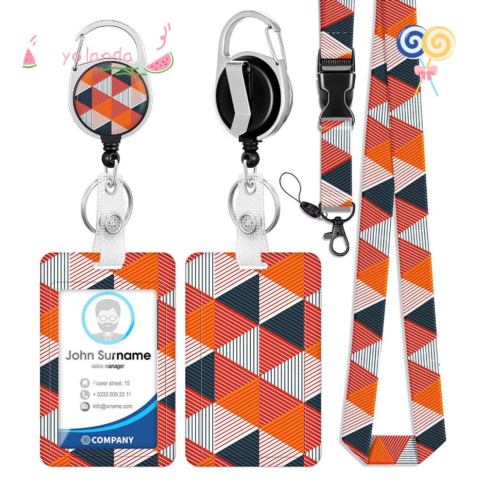 YOLA Yola Móc Khóa Hình Tam Giác Nhỏ Gọn Có Thể Xoay Vòng Họa Tiết Mới