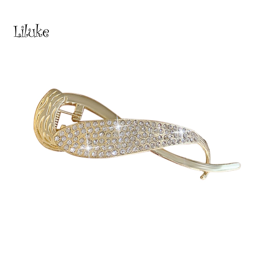 Kẹp Tóc Dạng Xoắn Đính Ngọc Trai Nhân Tạo Chống Trượt Trang Trí Tóc