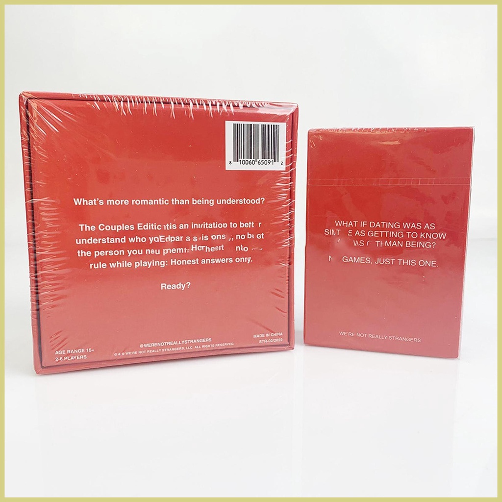Bộ Thẻ Bài Trò Chơi 6 Lớp We 'Re Not Really Strangers Độc Đáo Thú Vị