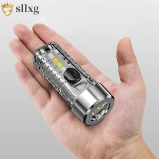Móc khóa đèn pin siêu sáng 8 chế độ 3 mức độ