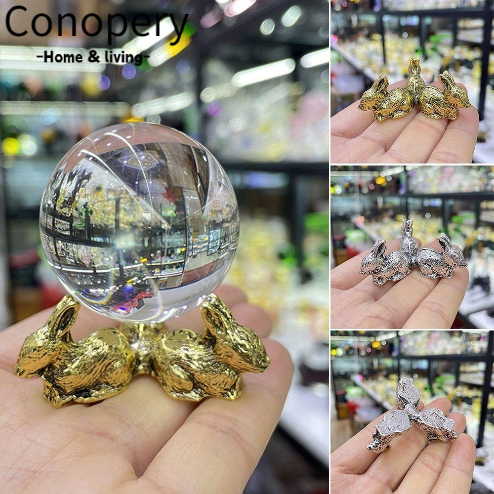 CONOPERY Giá Đỡ Trưng Bày Hình Cầu Họa Tiết Chú Thỏ Độc Đáo Trang Trí Nhà Cửa DIY