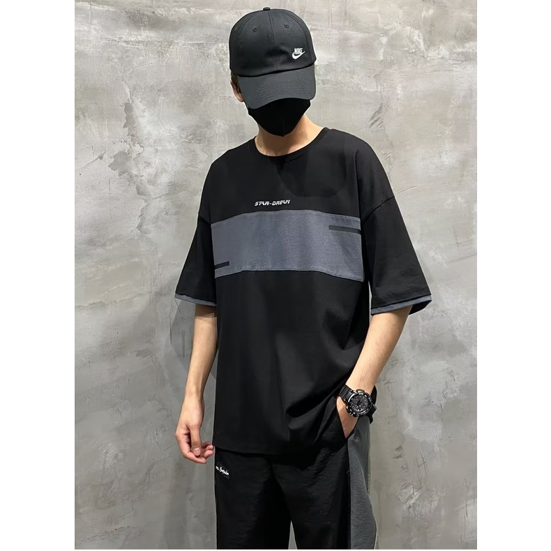 Áo Thun Cotton Tay Ngắn Dáng Rộng Cỡ Lớn M-8XL Thời Trang Cho Nam