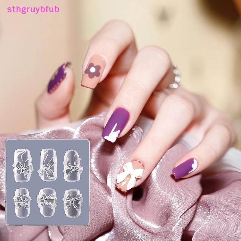 Khuôn Silicone Tạo Hình Bướm 3D Trang Trí Móng Tay