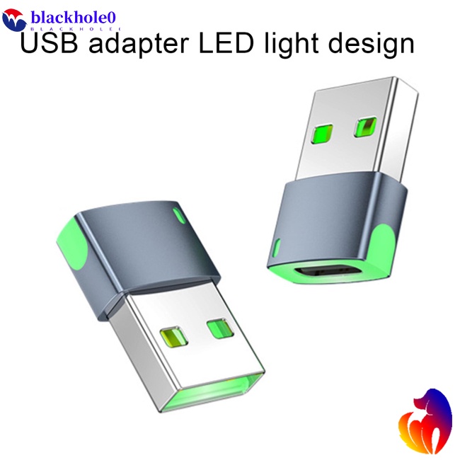 Đầu Chuyển Đổi Usb 2.0 Sang Type-C Có Đèn Led 480mbps Chất Lượng Cao