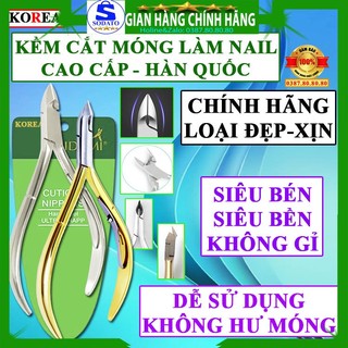 Kềm cắt móng tay loại tốt hàn quốc chính hãng kìm bấm móng giả dụng cụ làm nail nhặt da cắt khóe sidumi tovaho tứ an gia