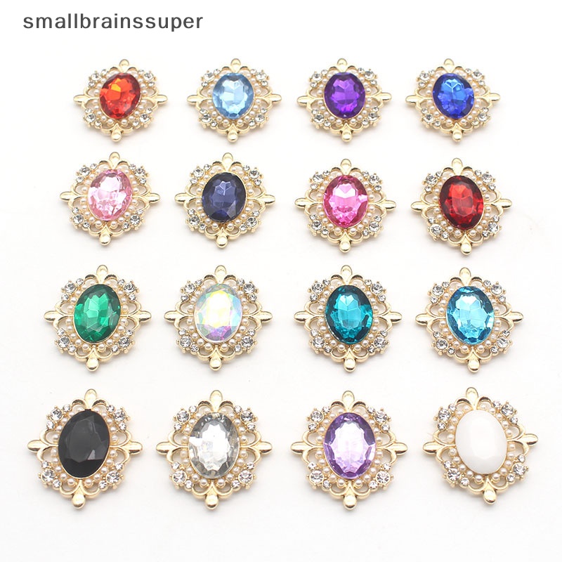 Kẹp Tóc Nhỏ Hình Nơ Bằng Hợp Kim Đính Đá 29 * 32mm Trang Trí Lễ Cưới SBS