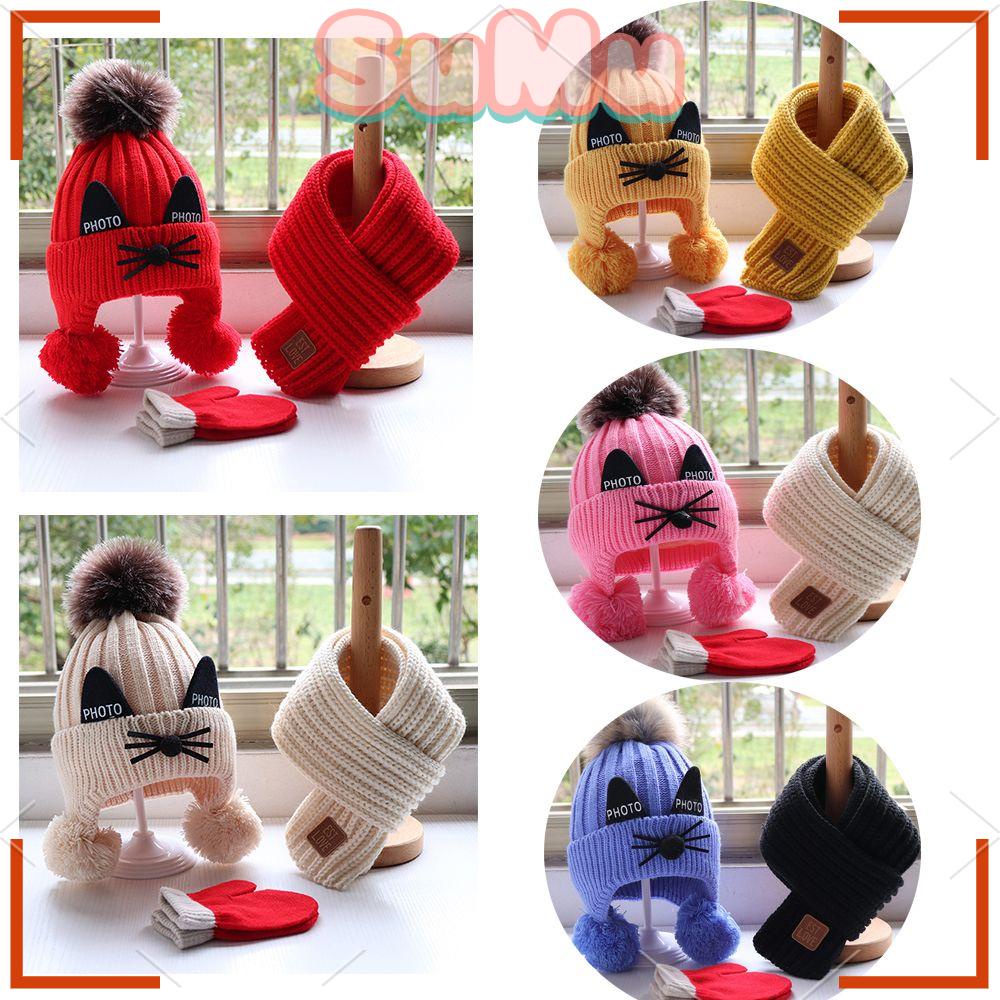 SUMU Mũ SUMU Găng Tay Dày Đáng Yêu Cho Bé