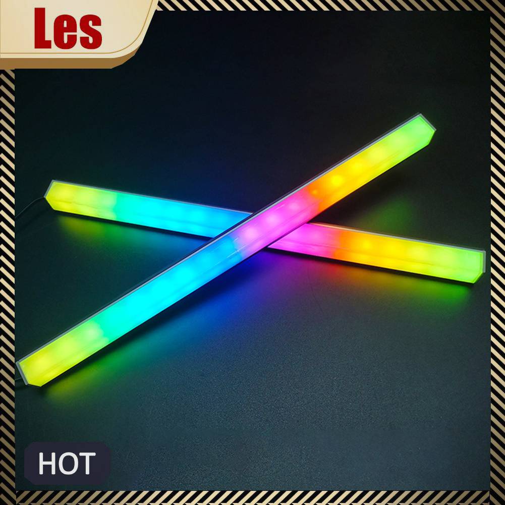 Dải Đèn LED RGB 30cm Từ Tính Nhiều Màu Sắc Trang Trí Không Khí Tiện Dụng