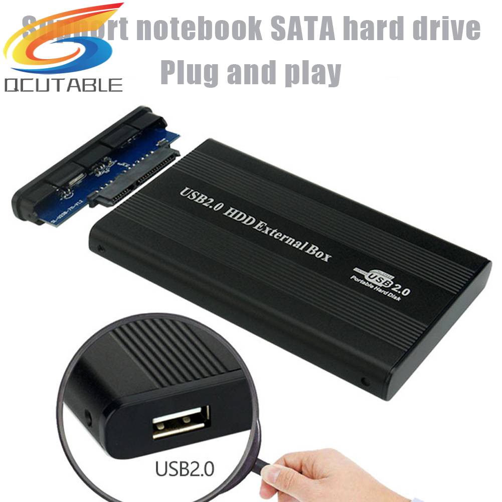 Vỏ Ổ Cứng Ngoài SATA USB2.0 2.5 inch Bằng Hợp Kim Nhôm Ốp