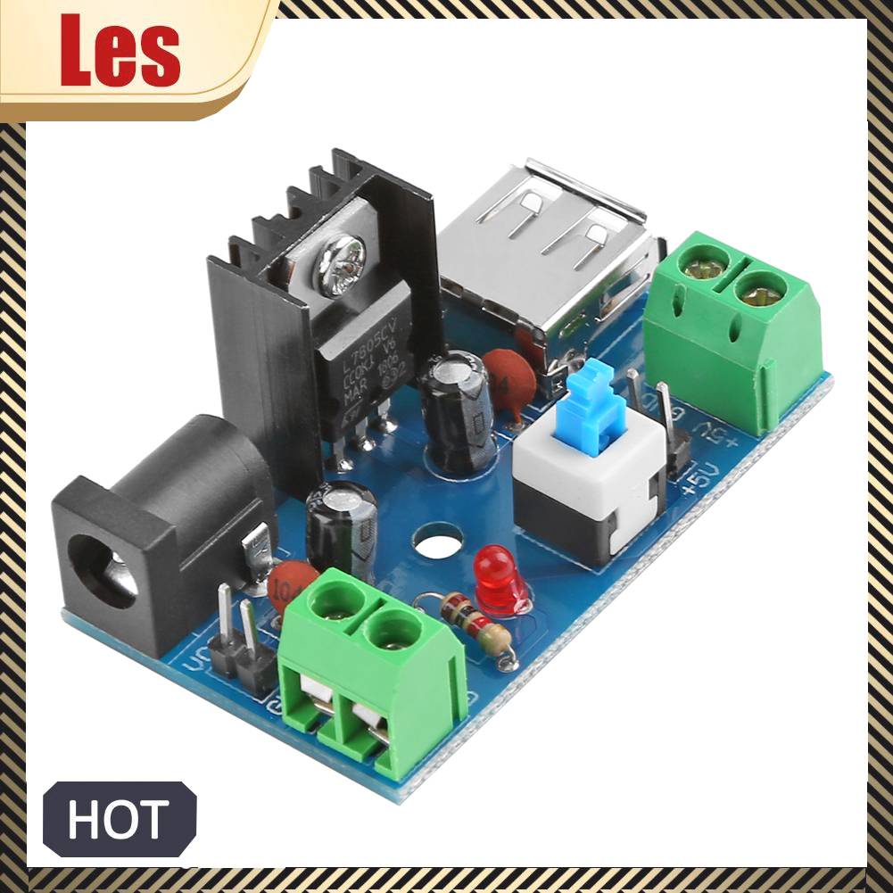 Mô Đun Chuyển Đổi Nguồn Điện 7-15V 9V 12V Sang 5V 2A L7805