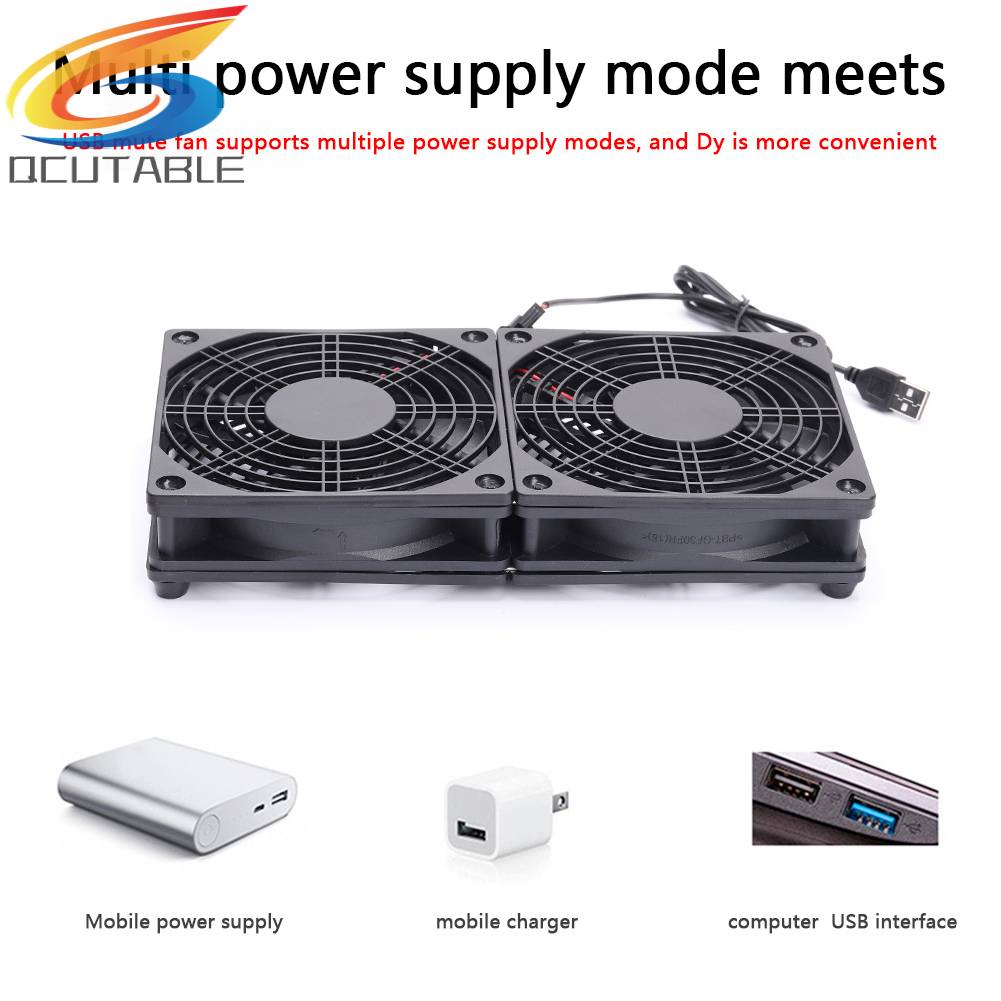 Bộ Định Tuyến Quạt Tản Nhiệt Làm Mát Hộp TV Không Dây Kép