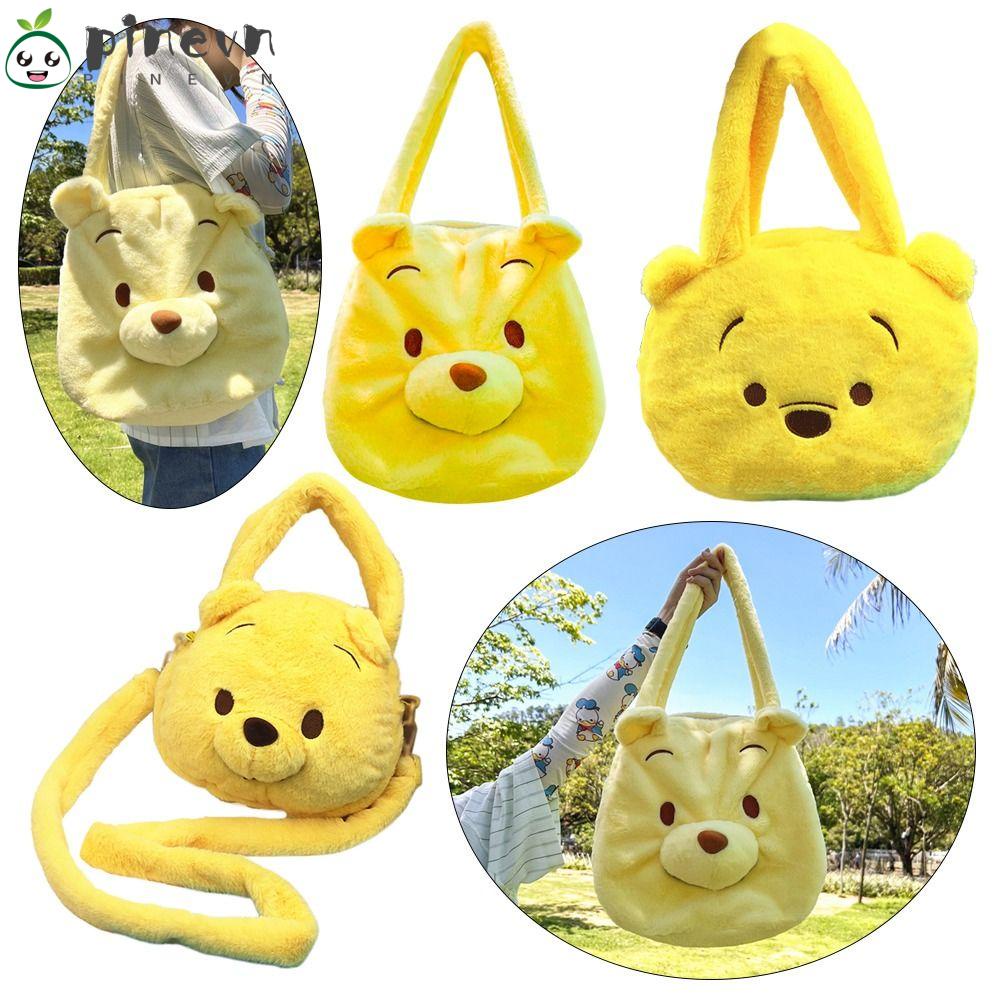 PINEVN Túi Đeo Vai Hình Gấu Hoạt Hình Vui Nhộn Mềm Mại