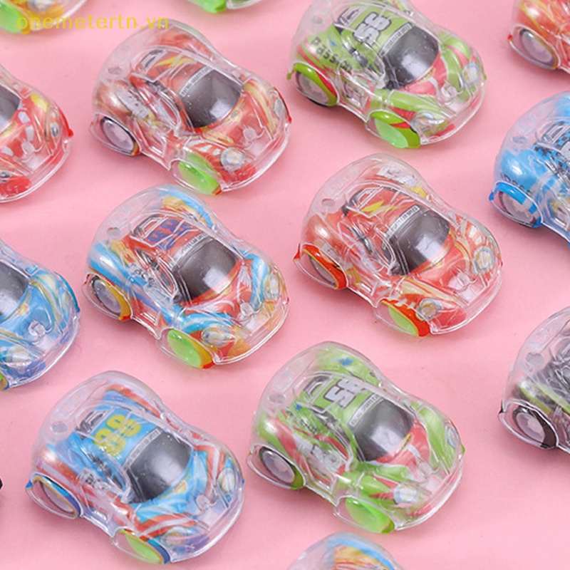 Set 5 Mô Hình Xe Hơi Hai Lớp Trong Suốt Mini Dễ Thương Dùng Làm Quà Tặng Cho Bé