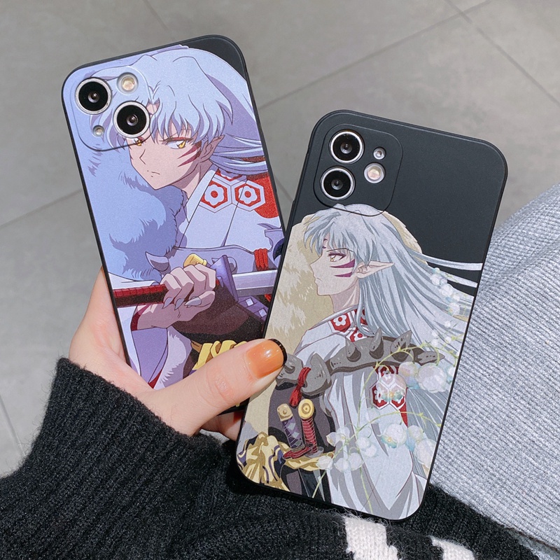 Ôp Điện Thoại Silicon Dẻo Họa Tiết Hoạt Hình sesshomaru Dễ Thương Cho iphone 11 12 13 14 15 pro max 7 8 plus se 2020 Ốp