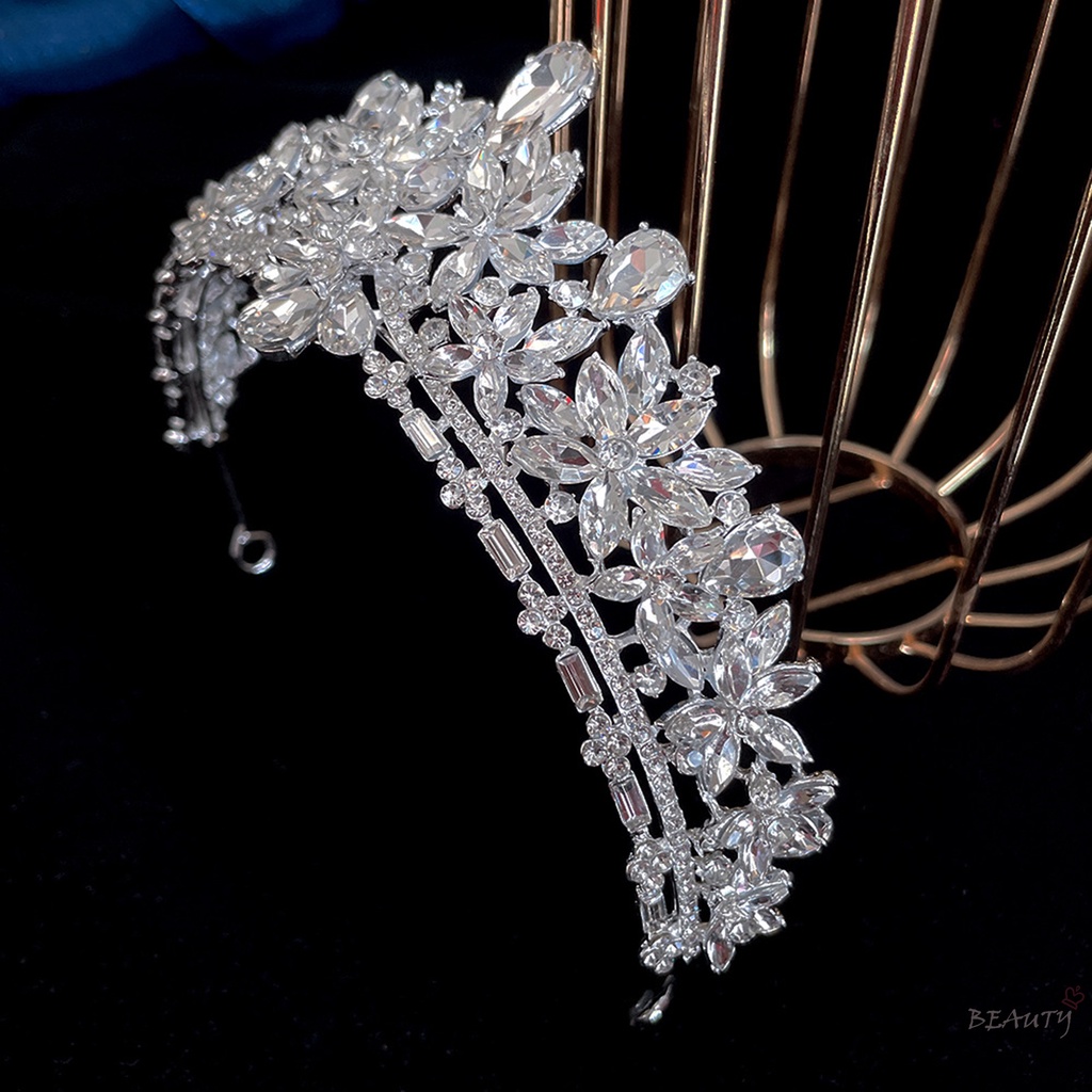 Cài Tóc Hình Vương Miện Đính Đá Sang Trọng Cho Cô Dâu