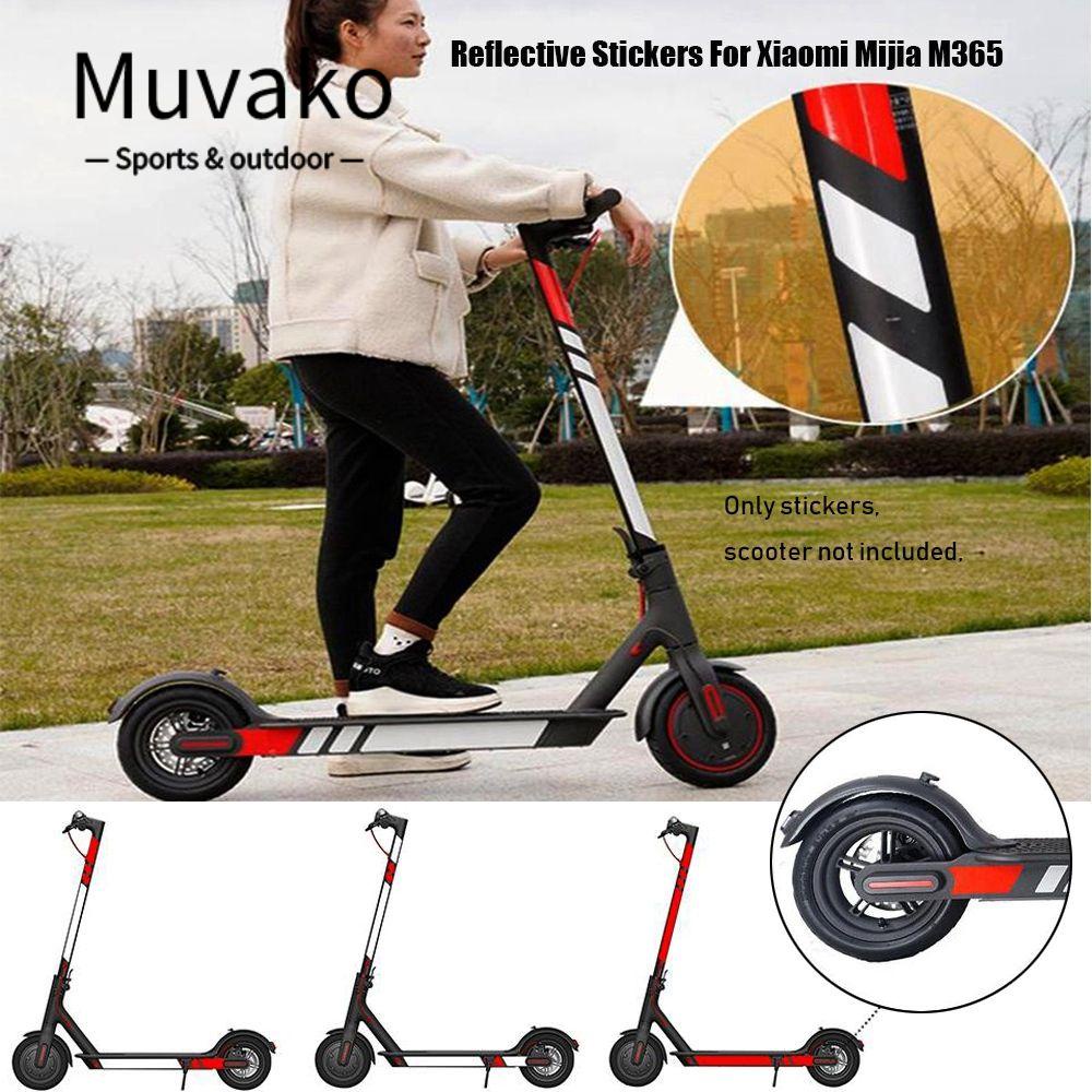 MUVAKO 1 Bộ Miếng Dán Phản Quang Chất Lượng Cao An Toàn Cho Ván Trượt Xiaomi Mijia M365