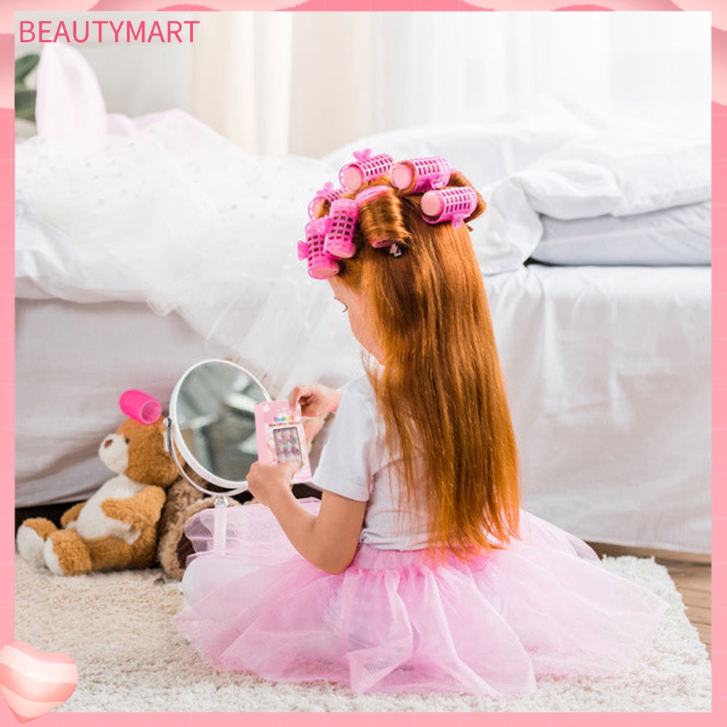 Set 84 / 7 Tấm Móng Tay Giả Che Phủ Toàn Diện Tháo Rời Được Nhiều Màu Dễ Thương Dành Cho Trẻ Em