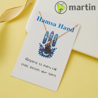 1 sợi dây chuyền mặt hình bàn tay Hamsa phối mắt quỷ thời trang cho nữ