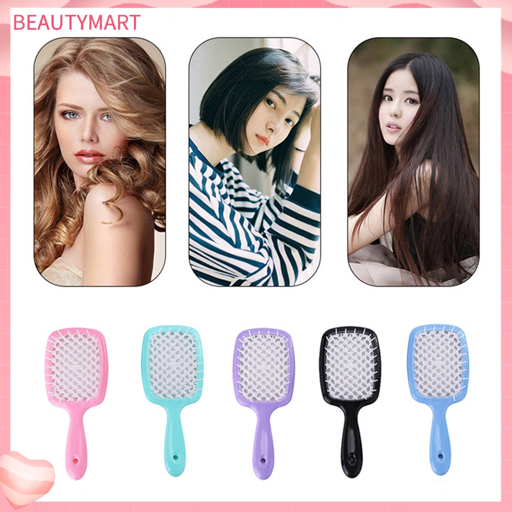 Lược Chải Tóc Mát Xa Da Đầu Thiết Kế Rỗng 5 Màu Tùy Chọn