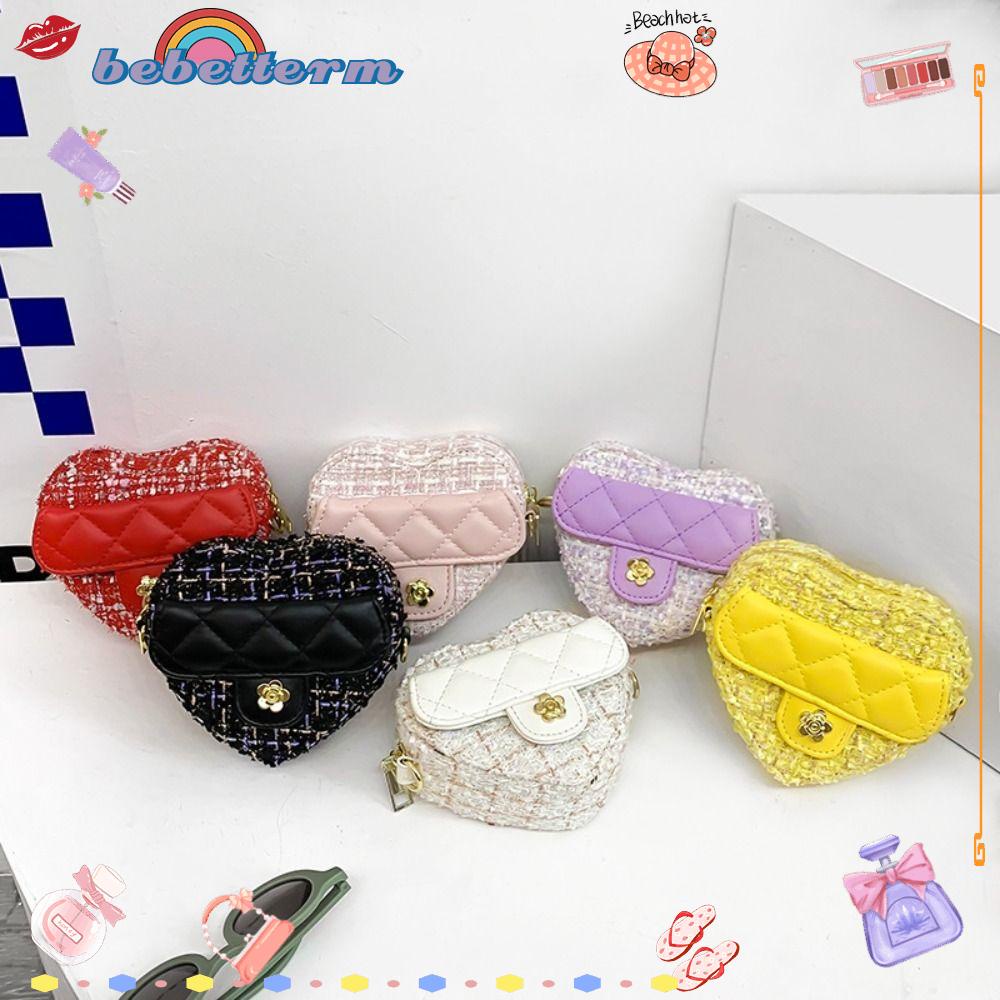 BEBETTERM 1 Túi Xách Tay Cô Gái Dễ Thương Ví Tiền Xu Công Chúa