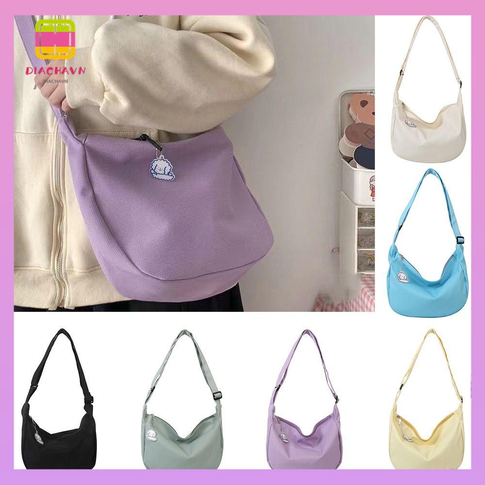 Túi Đeo Chéo Vai Bằng Vải Thời Trang Sành Điệu Dễ Thương Cho Nữ